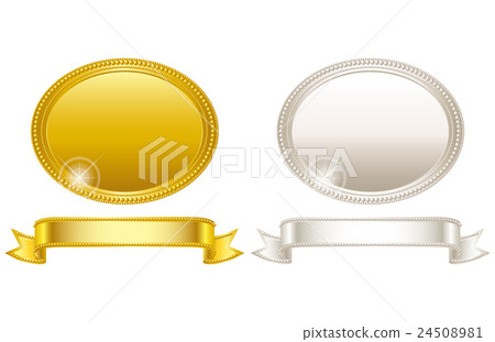 Medal gold and silver frame Medal gold and silver frame 24508981