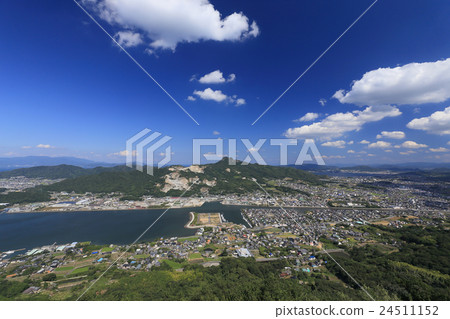 Denpioura的老戰場在Genpei島的戰鬥，四國神社85th佛教寺廟銀座山與Yachuri寺，Anjo石採石場 24511152