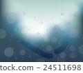 Realistic raindrops on window with bokeh, vector 24511698