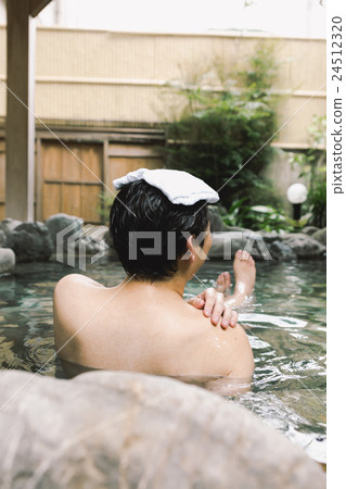 open-air bath, hot spring, spa 24512320