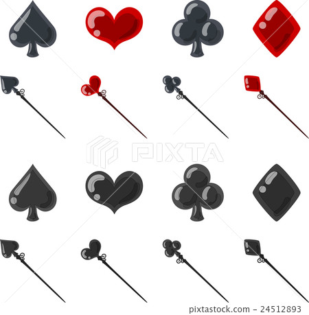Various cute playing mark icons Various cute playing mark icons 24512893
