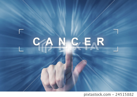 hand clicking on cancer button hand clicking on cancer button 24515882