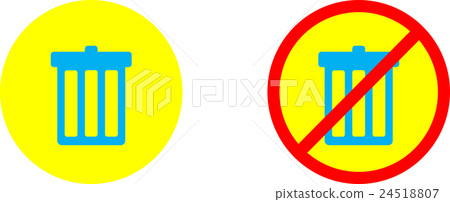Pictogram trash bin 24518807
