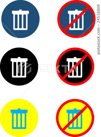 Pictogram trash bin 24518809