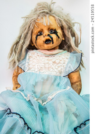 Close up of scary baby doll of halloween 24519558