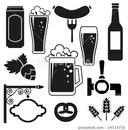 Beer vector icons set - Stock Illustration [24519758] - PIXTA