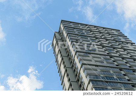 Glass building with blue sky 24520612