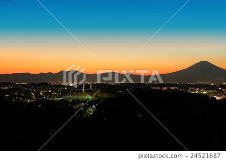 Fuji Silhouette of Twilight Time 24521687