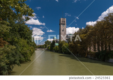 Isar river in Munich Germany Isar river in Munich Germany 24523361