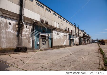 Huge warehouse at Hakodate Port Central Pier 24524712
