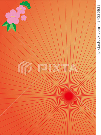 新年卡shochiku美食新鮮小葉輻射 24526632