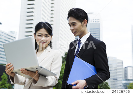 Business businessman Personal computer meeting Meeting salesman Business insurance finance 24526706