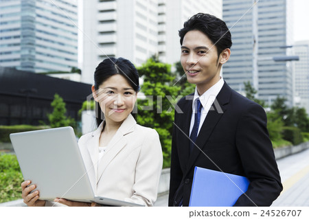Business businessman Personal computer meeting Meeting salesman Business insurance finance 24526707