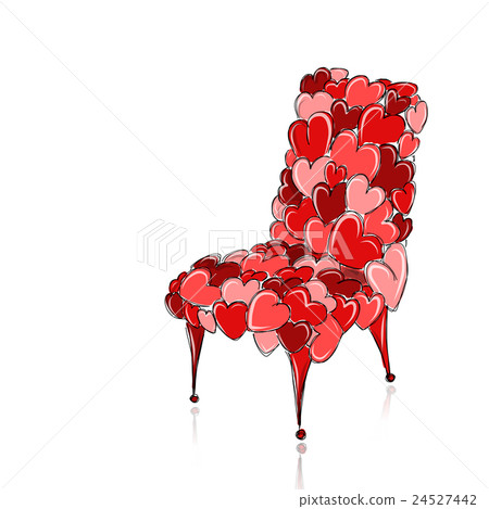 Love chair red for your design - Stock Illustration [24527442] - PIXTA