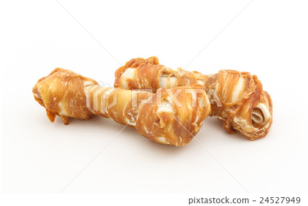 dog bone on white background 24527949