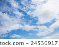 The blue sky with white cloud as background 24530917