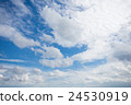 The blue sky with white cloud as background 24530919