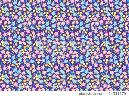 Small flower pattern (dark blue) 24531279