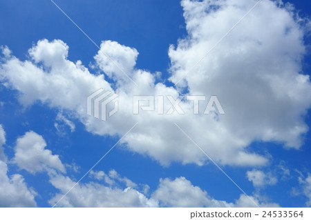 Blue Sky and White Cloud. Beautiful Background. 24533564