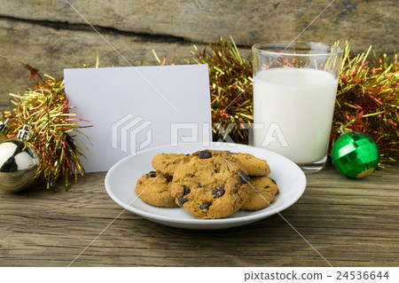 cookies and a glass with milk cookies and a glass with milk 24536644