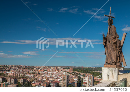 Statues and view from the top of Almudena - Madrid 24537050