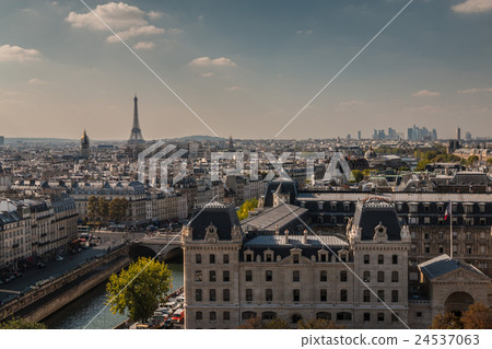 Panoramic view of Paris France 24537063