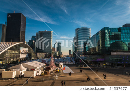 View of La defense Skyline in Paris France 24537677