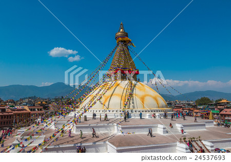Boudhanath Temple in Kathmandu Nepal  24537693