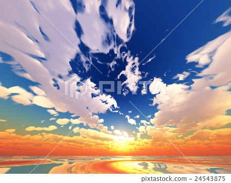 Wind and clouds with the sea Wind and clouds with the sea 24543875