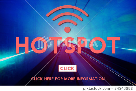 Hotspot Wireless Internet Networking Online Concept Hotspot Wireless Internet Networking Online Concept 24543898