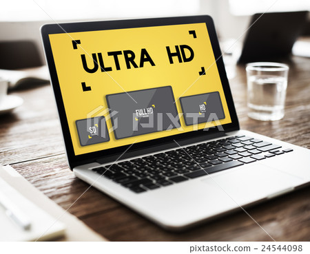 Ultra HD Definition Monitor Resolution Screen Concept 24544098