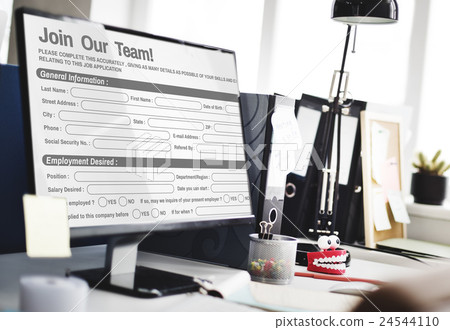 Online Web Job Application Form Concept Online Web Job Application Form Concept 24544110