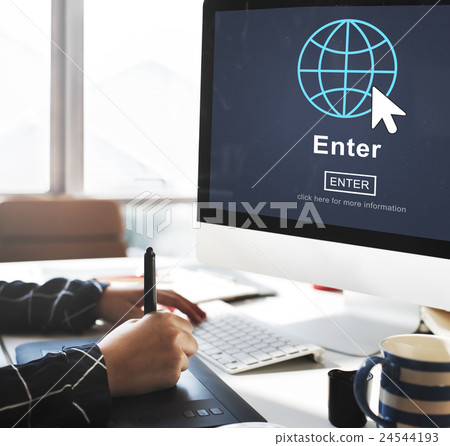 Enter Online Join Website Technology Concept Enter Online Join Website Technology Concept 24544193
