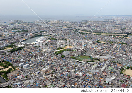 Aerial view of Amagasaki City, Hyogo Prefecture 24544420