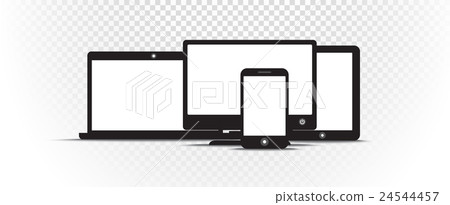 Abstract style modern gadgets with blank screen Abstract style modern gadgets with blank screen 24544457