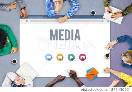 Media Digital Communication Television Social Concept 24545003