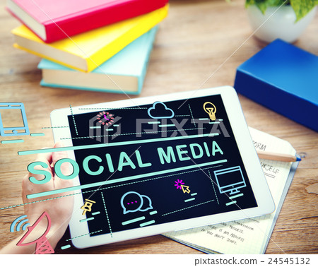 Social Media Communication Conection Internet Concept 24545132