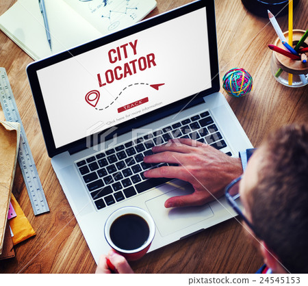 Navigation GPS City Locator Explore Concept 24545153