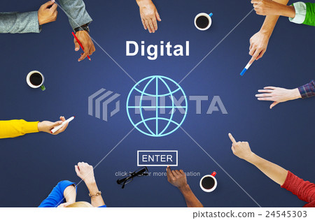Digital Online Internet Technology Information Concept Digital Online Internet Technology Information Concept 24545303