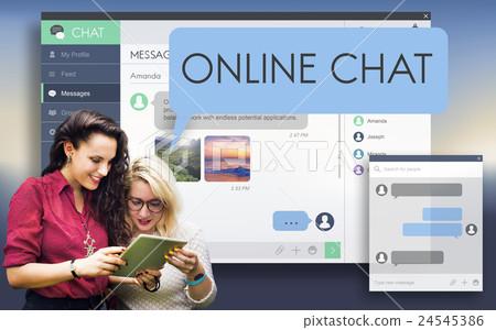 Online Internet Media Network Sharing Social Concept Online Internet Media Network Sharing Social Concept 24545386
