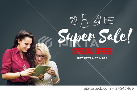 Sales Promotion Discount Shopaholics Shopping Concept 24545469