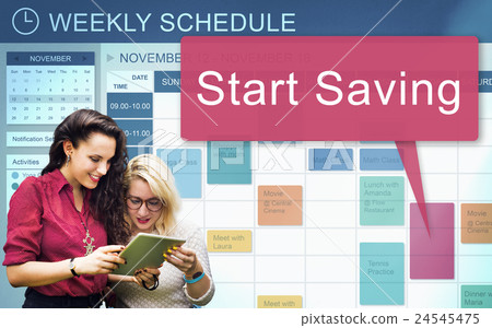 Start Saving Fund Finance Economy Budget Pension Concept 24545475