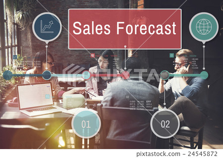 Sales Forecast Planning Strategy Business Concept 24545872