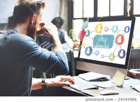 Stay Connected Communication Networking Internet Concept 24545966