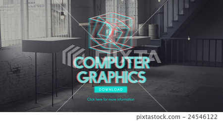 3D Three Dimensional Futuristic Display Modern Concept 3D Three Dimensional Futuristic Display Modern Concept 24546122