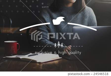 Exclusive and High Quality Brand Markeing Copy Space Concept 24546518