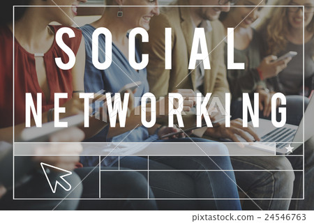 Network Networking Social Online Communication Concept Network Networking Social Online Communication Concept 24546763
