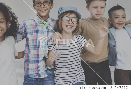 Kids Fun Children Playful Happiness Retro Togetherness Concept Kids Fun Children Playful Happiness Retro Togetherness Concept 24547312