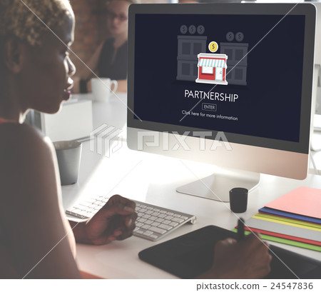 Partnership Launch Startup New Business Concept 24547836