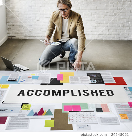 Accomplished Achieve Development Excellence Concept Accomplished Achieve Development Excellence Concept 24548061